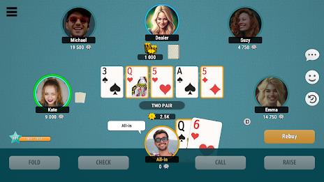 Kindza Poker - Texas Holdem  Screenshot 2