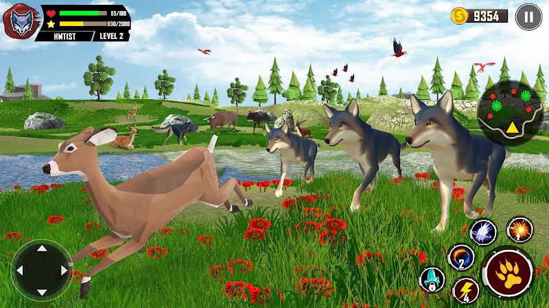 Wolf Simulator Wild Animals 3D  Screenshot 8