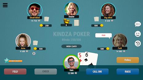 Kindza Poker - Texas Holdem  Screenshot 1