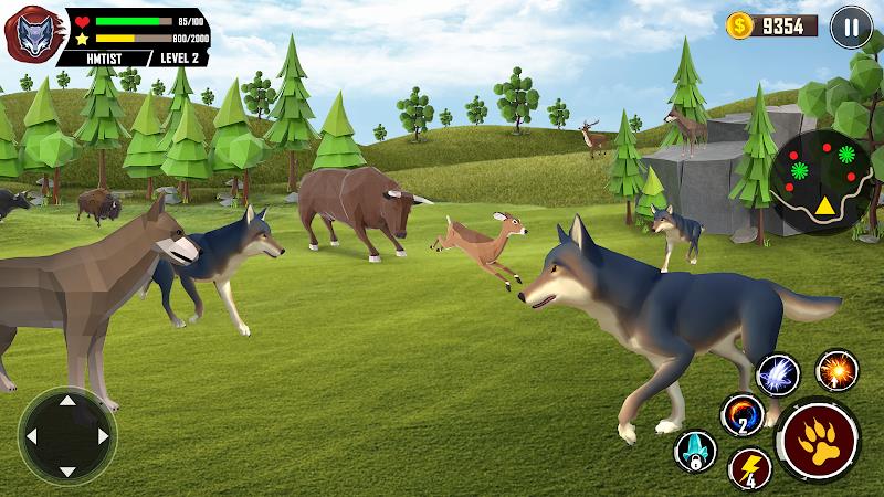 Wolf Simulator Wild Animals 3D  Screenshot 4