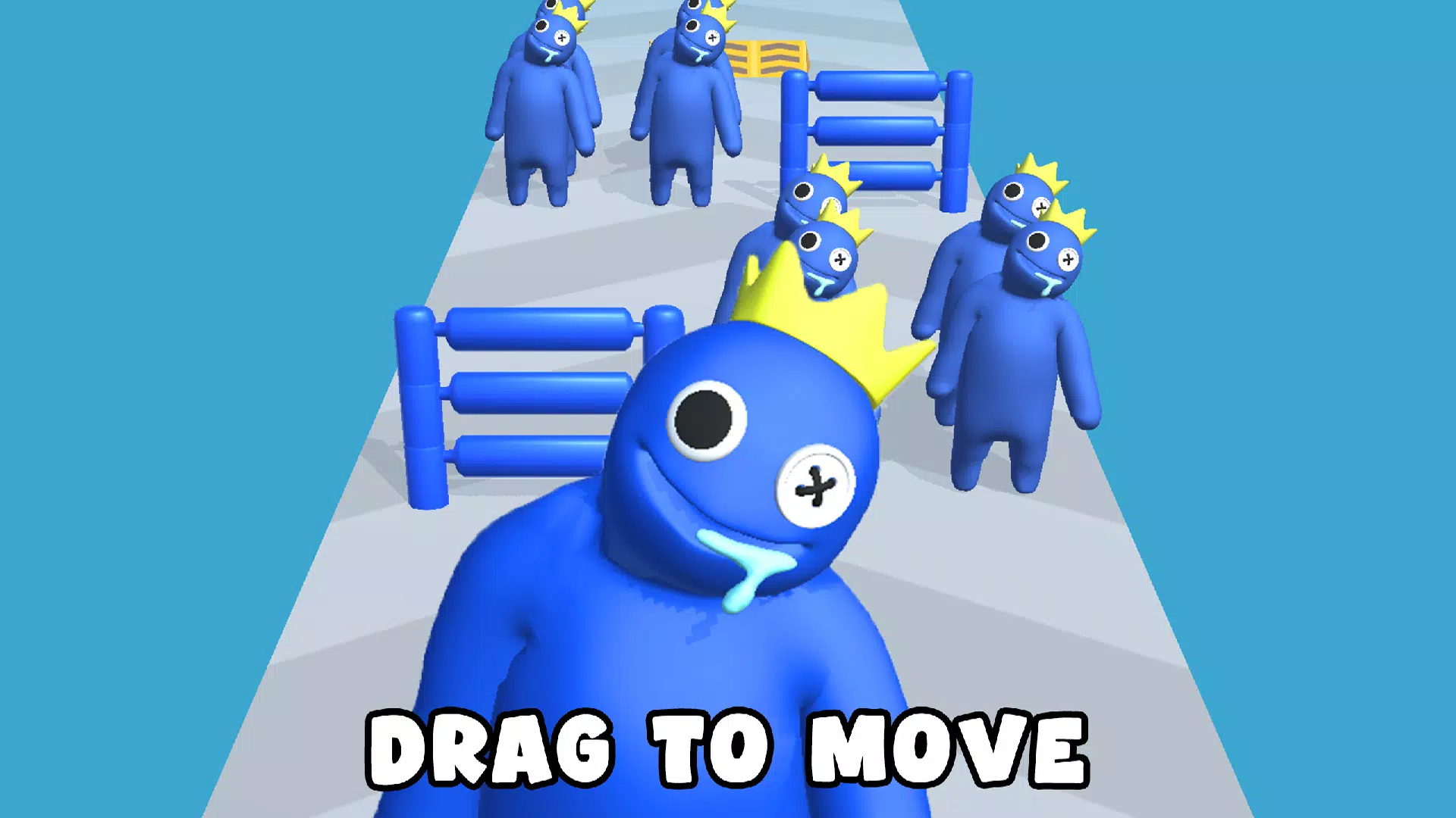 Blue Run And Merge Friends  Screenshot 1