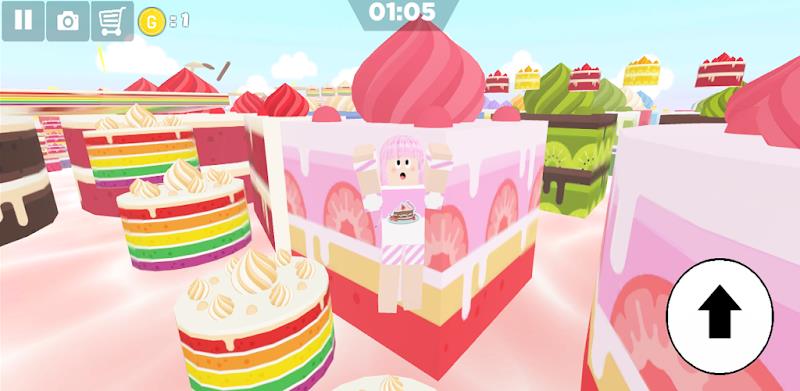 Cake and Sweet Girl Parkour  Screenshot 2