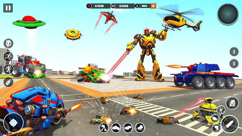 Flying Tiger Robot Car Games  Screenshot 4