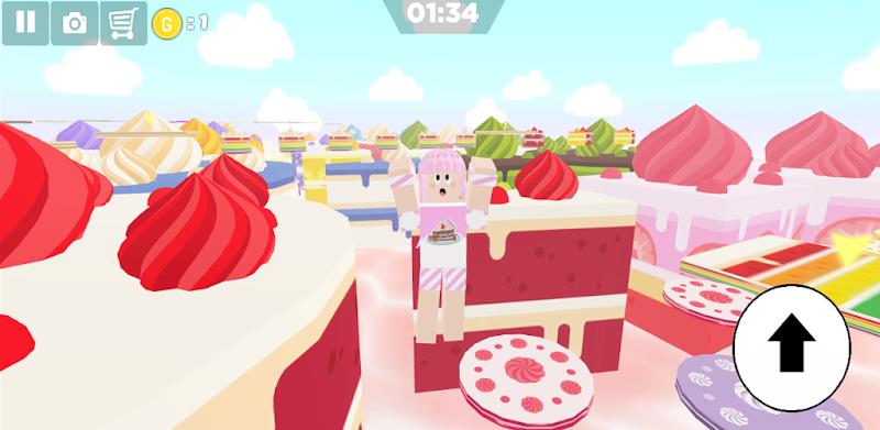 Cake and Sweet Girl Parkour  Screenshot 4