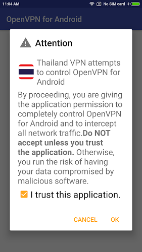 Thailand VPN - for OpenVPN  Screenshot 2