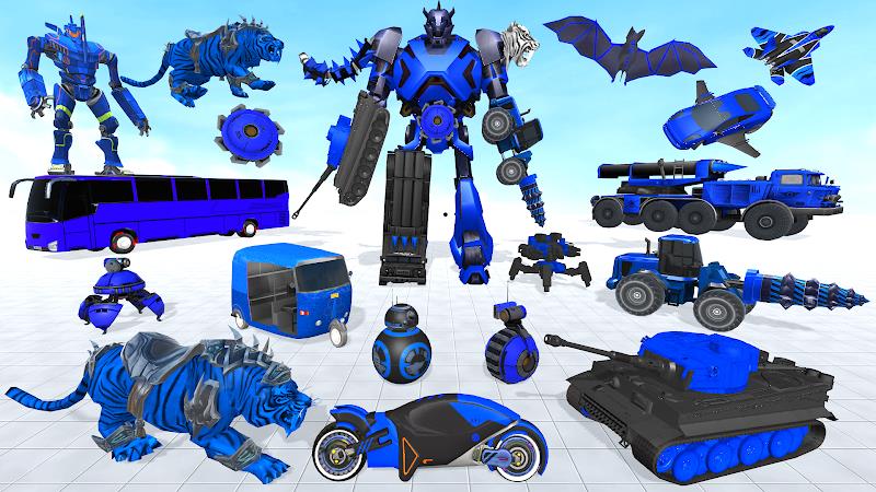 Flying Tiger Robot Car Games  Screenshot 1