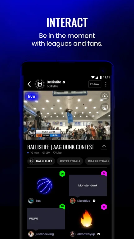 Caffeine TV: Free Live Sports  Screenshot 2