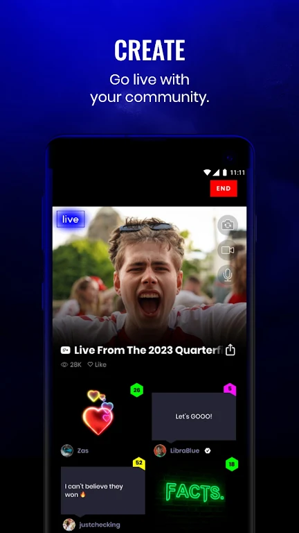 Caffeine TV: Free Live Sports  Screenshot 4