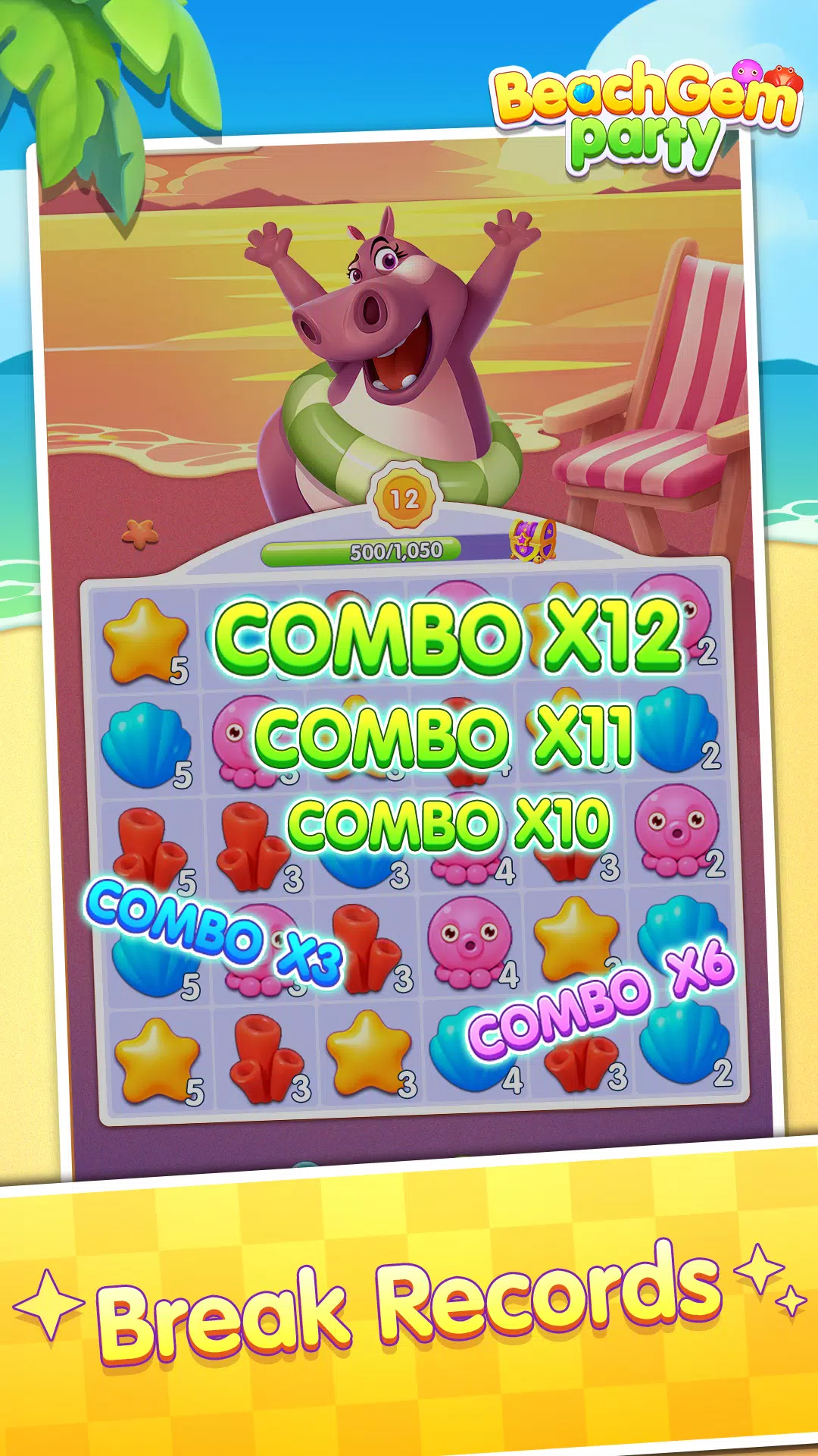 Beach Gem Party  Screenshot 2