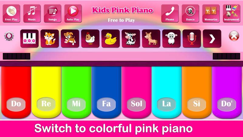 Kids Pink Piano Music & Songs  Screenshot 16