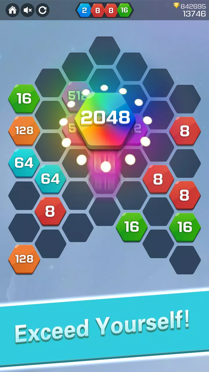 Merge Block Puzzle - 2048 Hexa  Screenshot 4