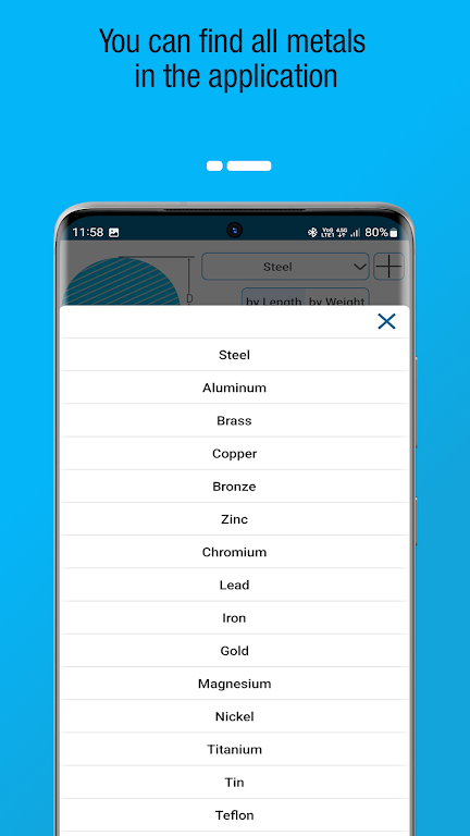 Metal Weight Calculator  Screenshot 4