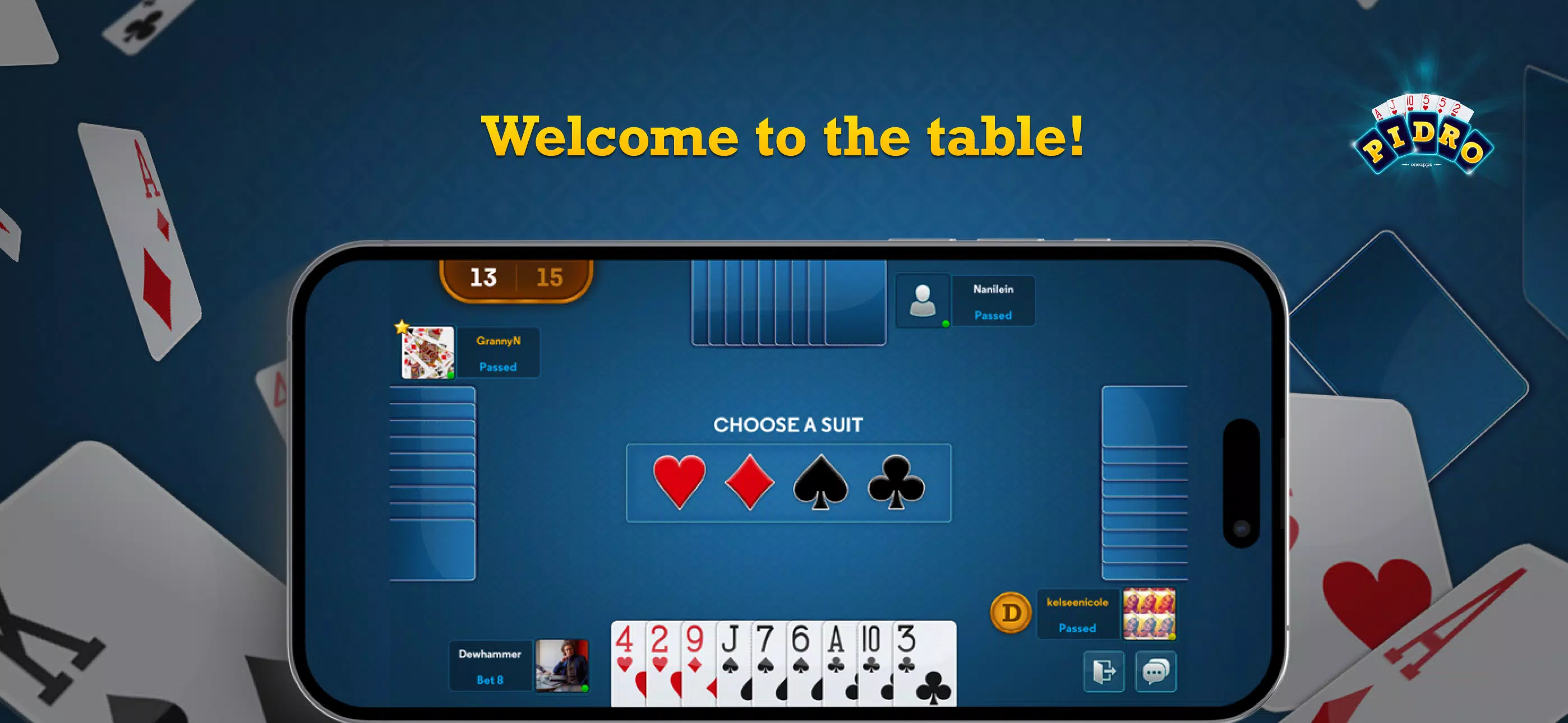 Pidro: Classic Card Game  Screenshot 1