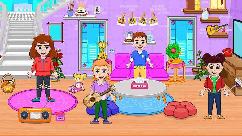 My Family Town Doll House Game  Screenshot 16