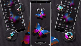 Blue Pink Butterfly Theme  Screenshot 4