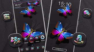 Blue Pink Butterfly Theme  Screenshot 5