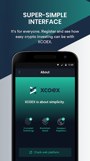 XCOEX Cryptocurrency Wallet  Screenshot 1