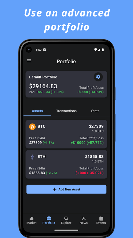 Crypto Hub Coin Stats Tracker  Screenshot 2