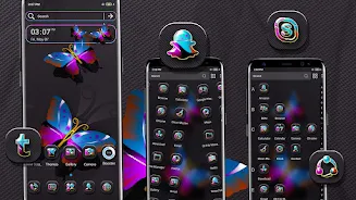 Blue Pink Butterfly Theme  Screenshot 2