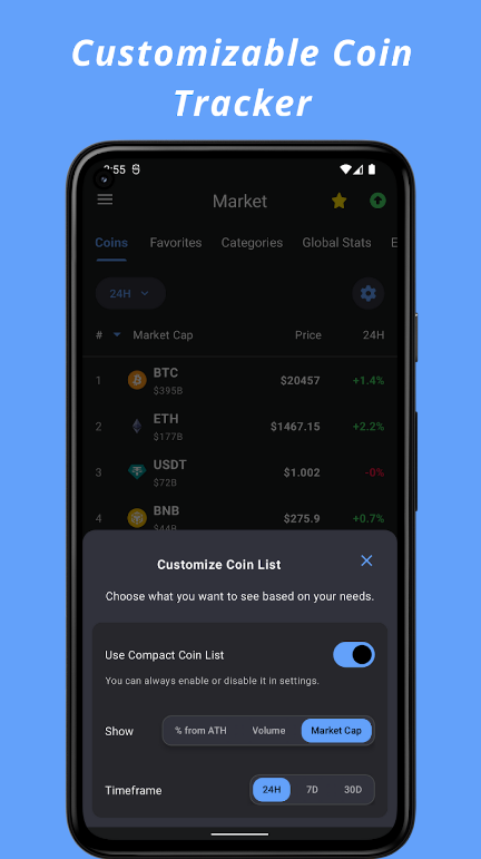 Crypto Hub Coin Stats Tracker  Screenshot 3