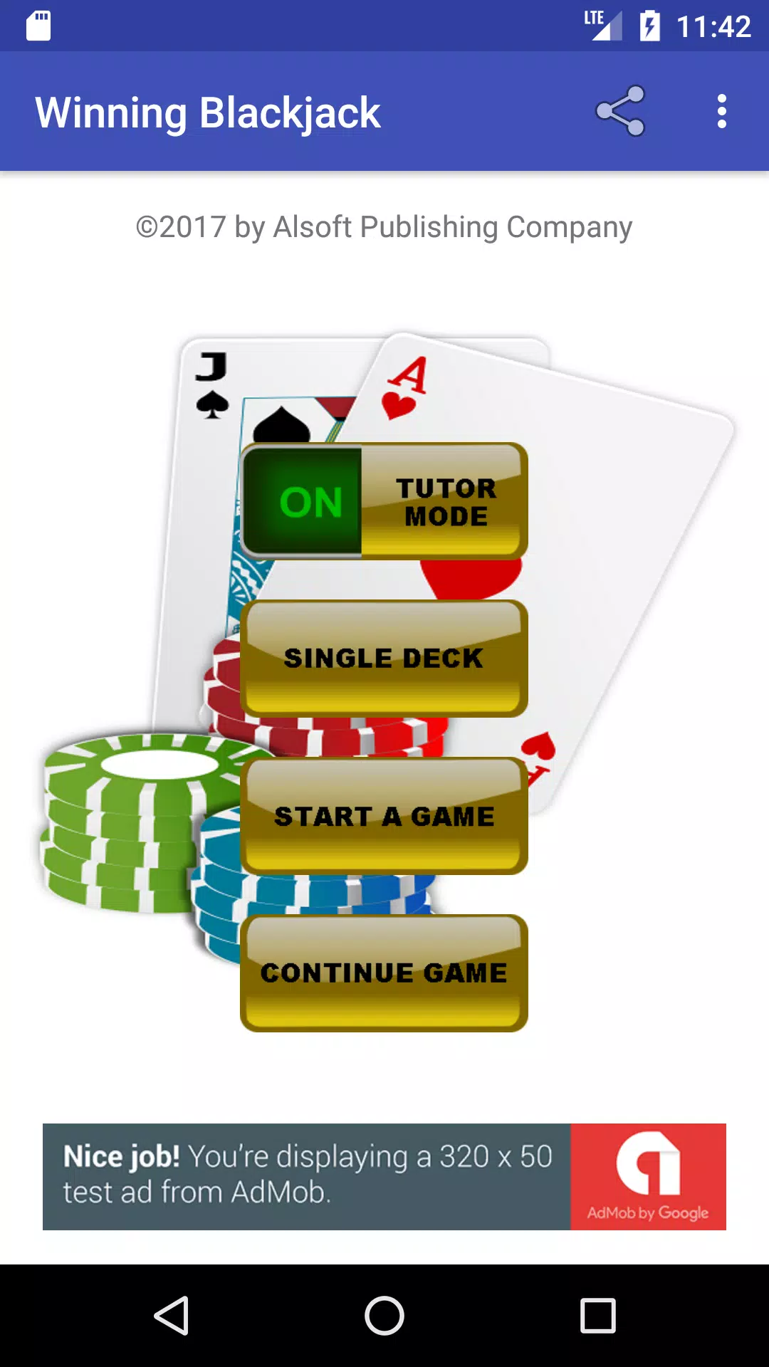 Winning Blackjack  Screenshot 1