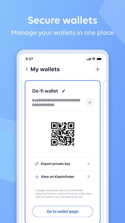 Kaikas Mobile Crypto Wallet  Screenshot 2