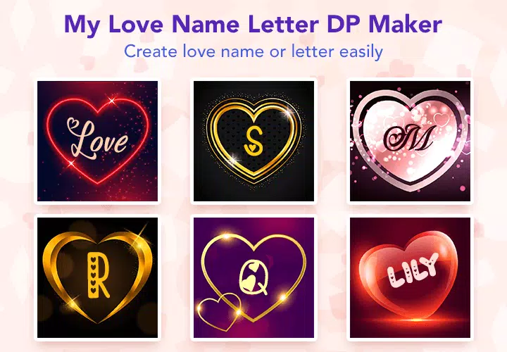 My Love Name Letter DP Maker  Screenshot 1