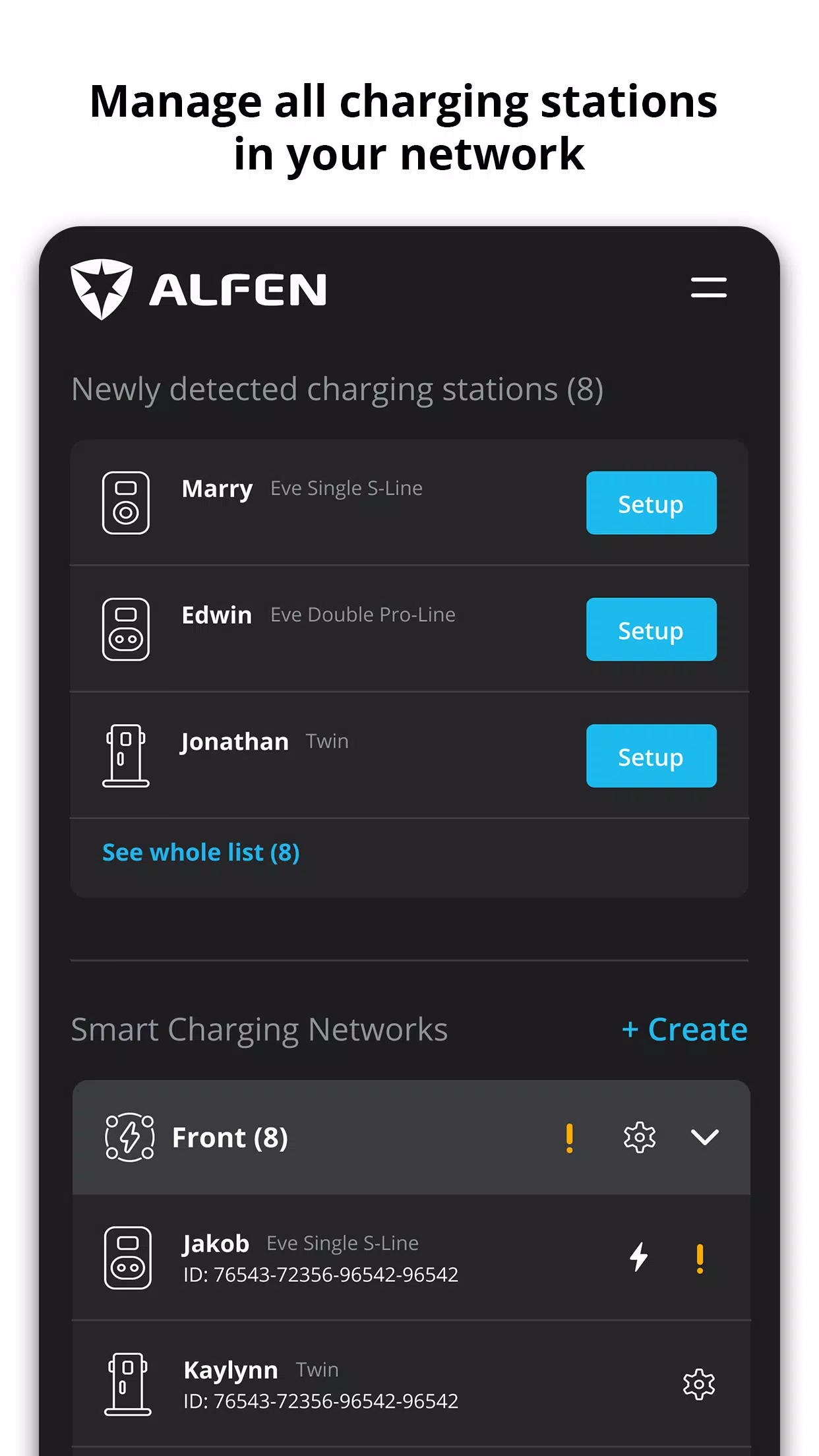 MyEve - Alfen Charging Equipm.  Screenshot 1