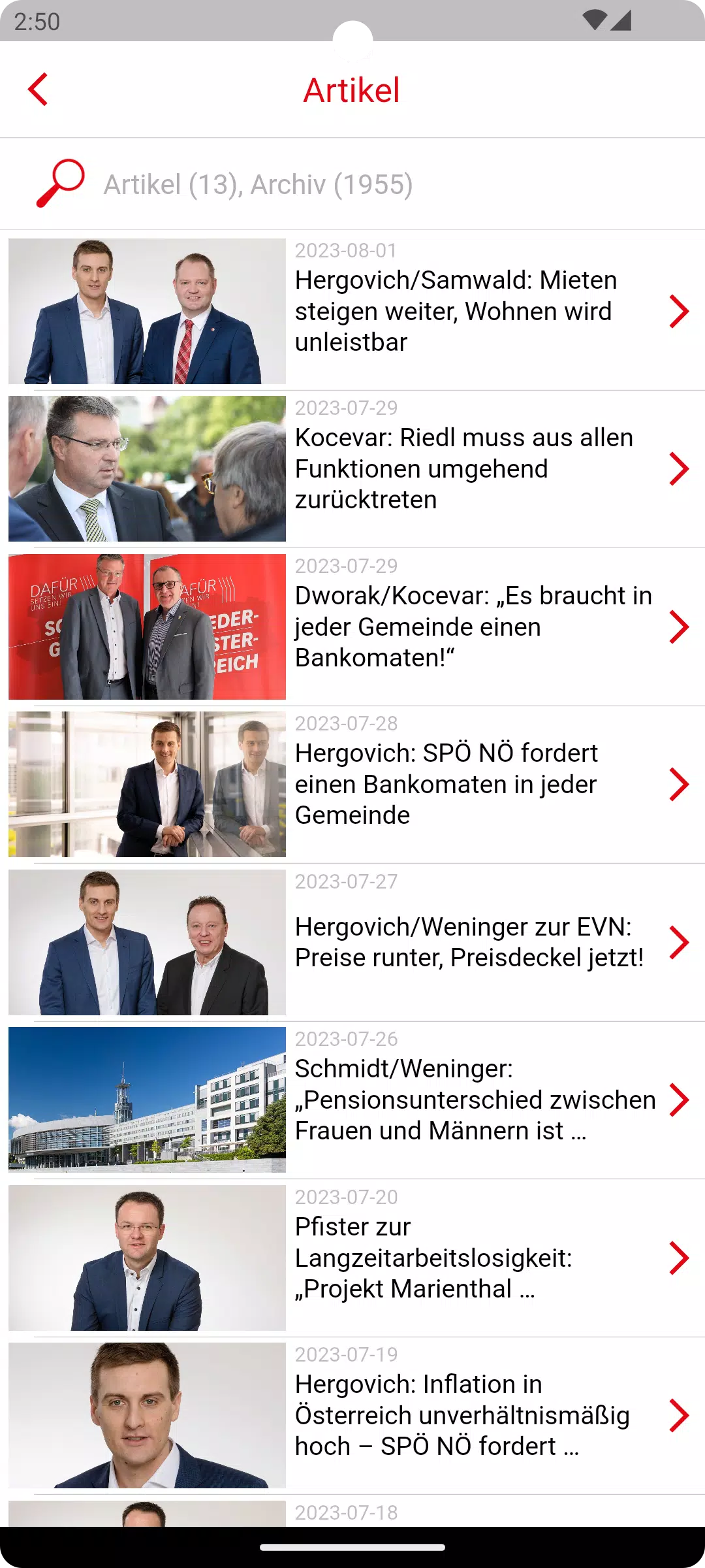 SPÖ Niederösterreich  Screenshot 3