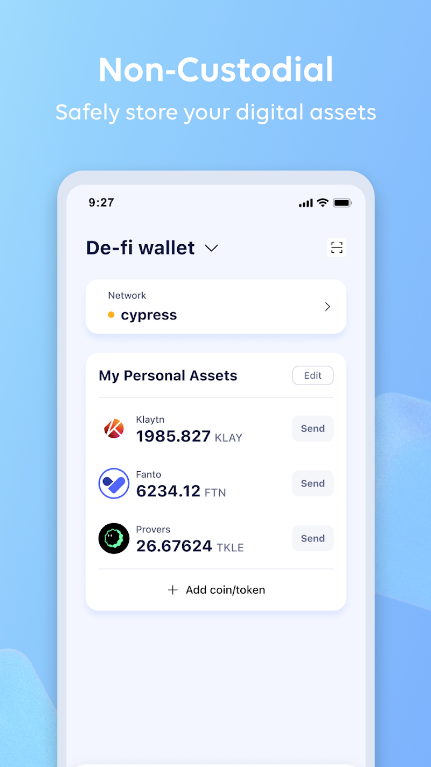 Kaikas Mobile Crypto Wallet  Screenshot 3