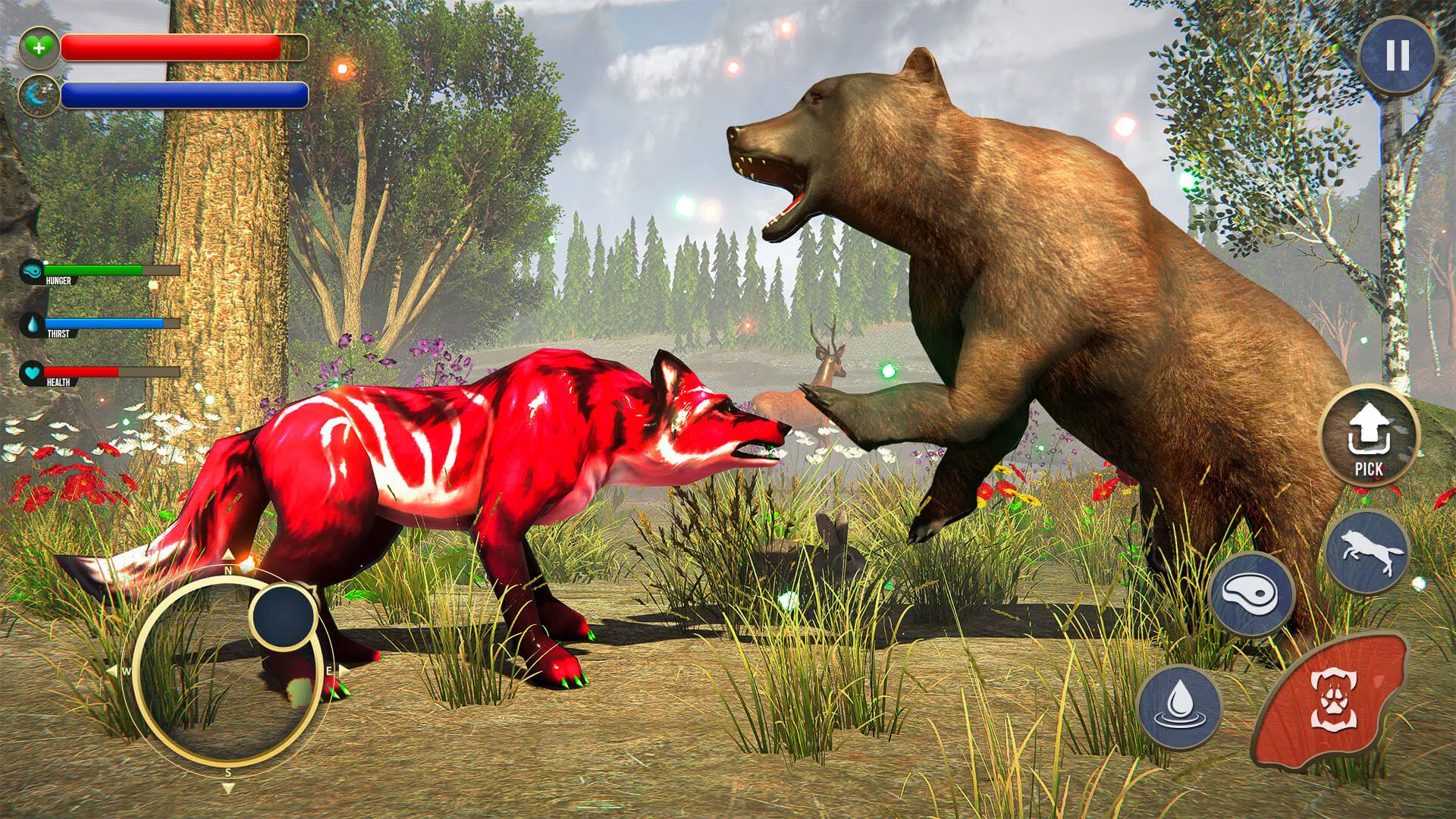 Wolf Sim: Offline Animal Games  Screenshot 3