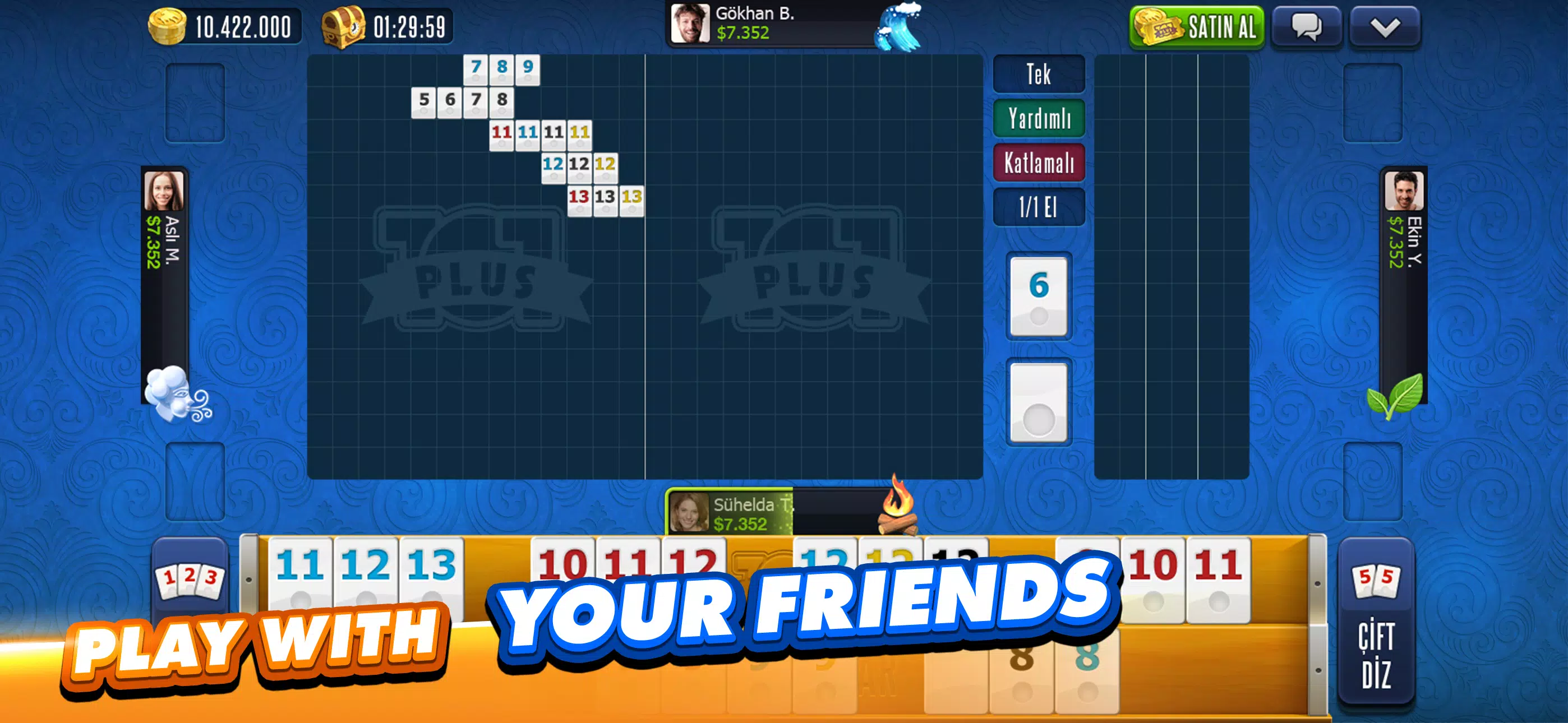 101 Okey Plus Rummy Board Game  Screenshot 4