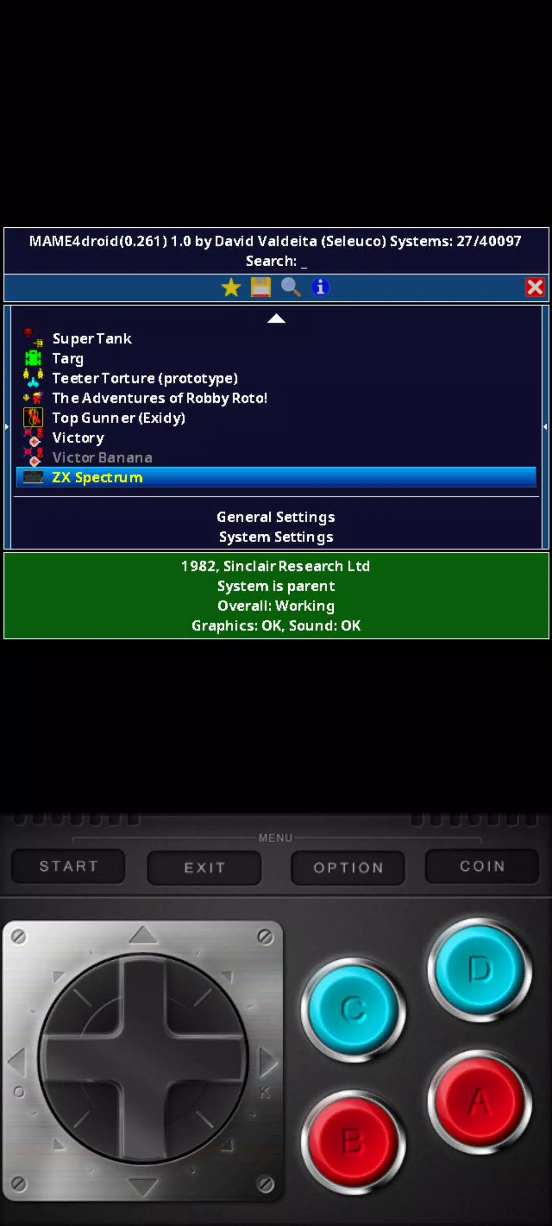 MAME4droid 2024  Screenshot 1