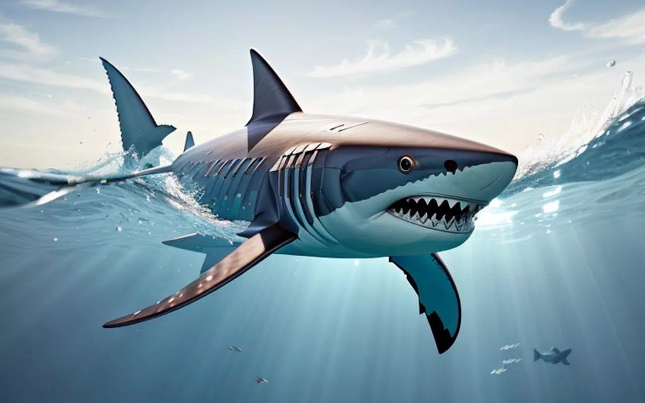 Hungry Shark Attack Shark Game  Screenshot 1