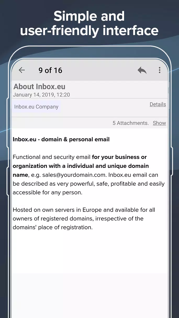 Inbox.eu - business email  Screenshot 4