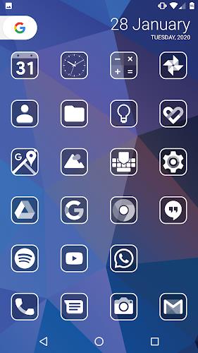 Monoic SQ White Icon Pack  Screenshot 6