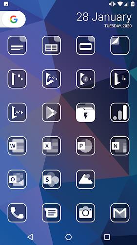 Monoic SQ White Icon Pack  Screenshot 5