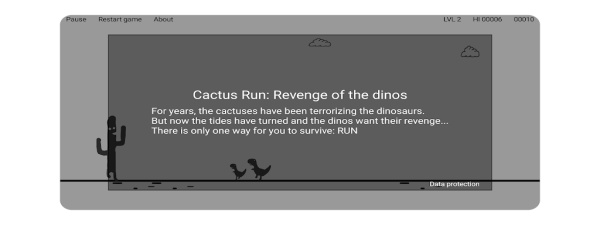 Cactus Run Classic - Dino jump  Screenshot 1