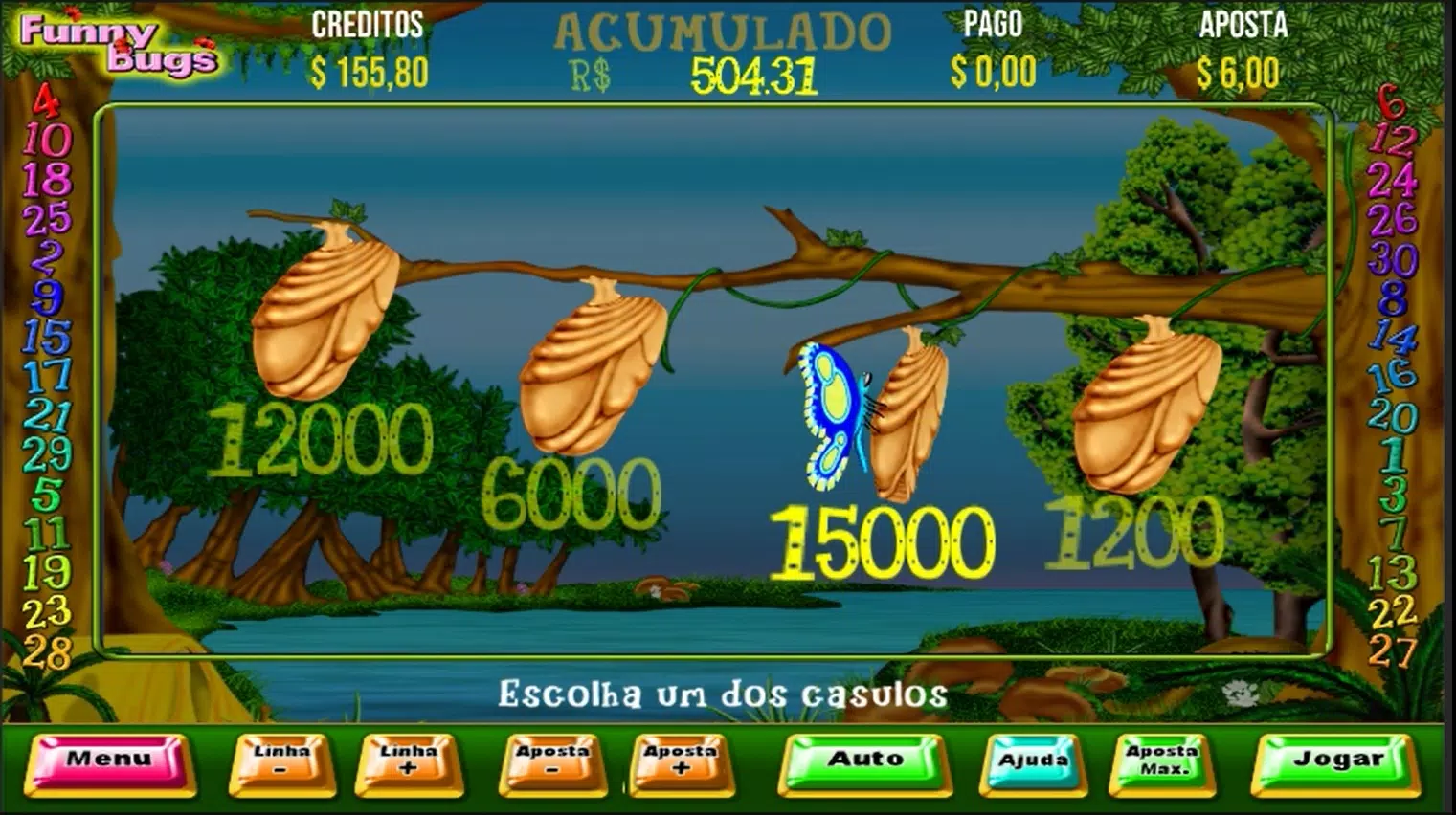 Funny Bugs Video Slot Bingo  Screenshot 4