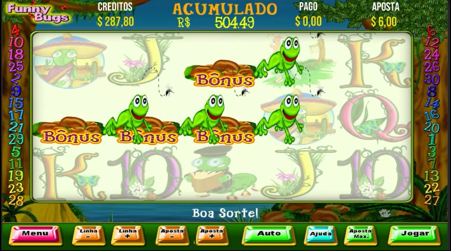 Funny Bugs Video Slot Bingo  Screenshot 3