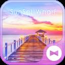 Beautiful Wallpaper SunSet Wharf Theme APK