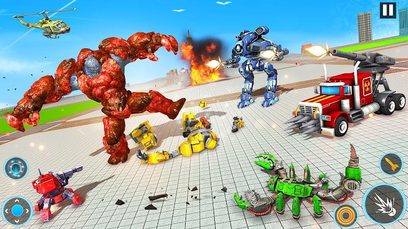 Snake Robot Game - Stone Robot  Screenshot 9