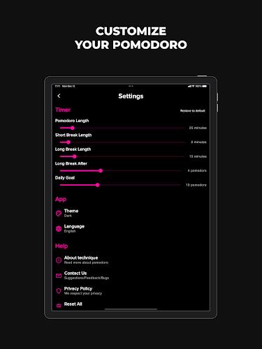 Minimalist Pomodoro Timer  Screenshot 14