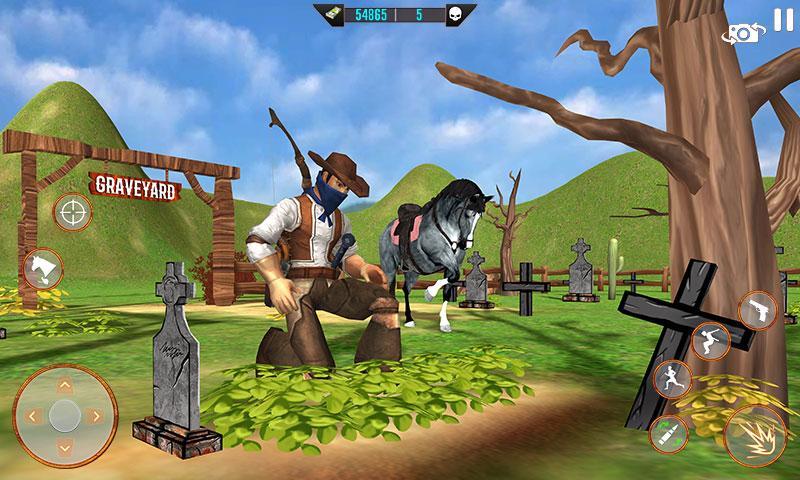 Real Cowboy Gun Shooting 3D  Screenshot 4