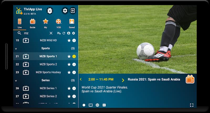 TiviApp Live IPTV Player  Screenshot 4