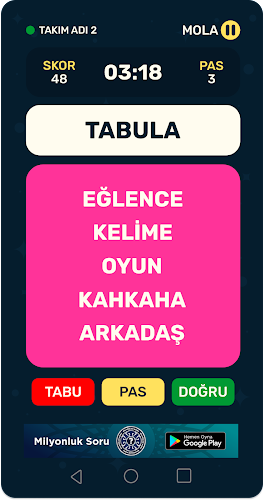 Tabula -Tabu Kelime Oyunu 2023  Screenshot 1