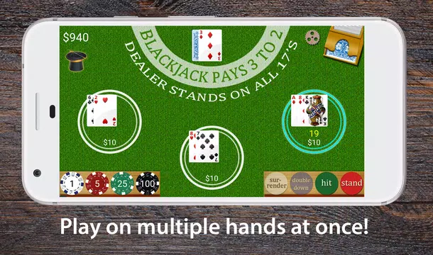 Multi Hand Blackjack  Screenshot 1