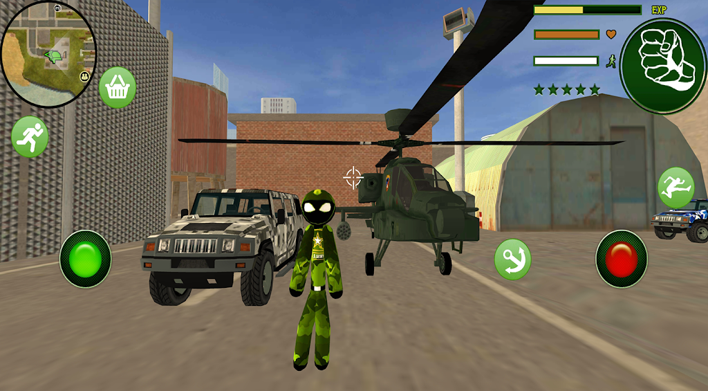 Stickman Us Army Rope Hero Cou  Screenshot 1