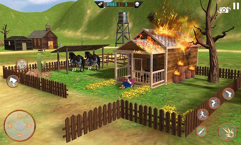 Real Cowboy Gun Shooting 3D  Screenshot 6