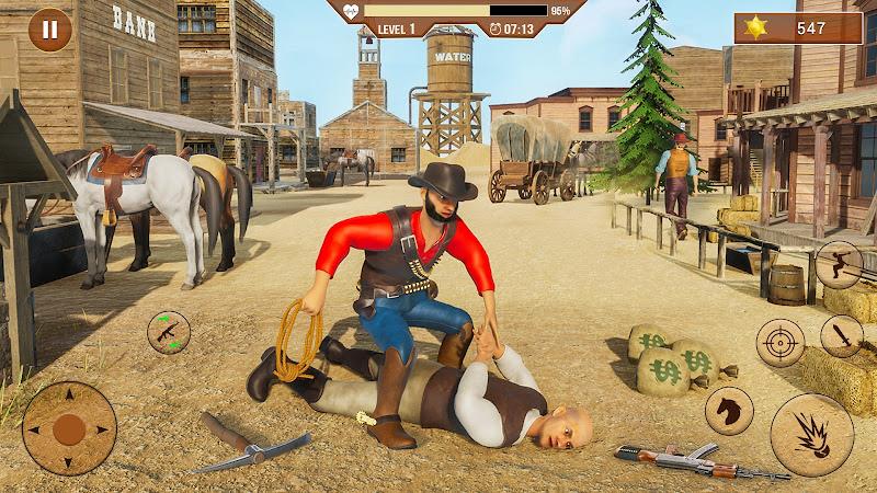 Real Cowboy Gun Shooting 3D  Screenshot 2